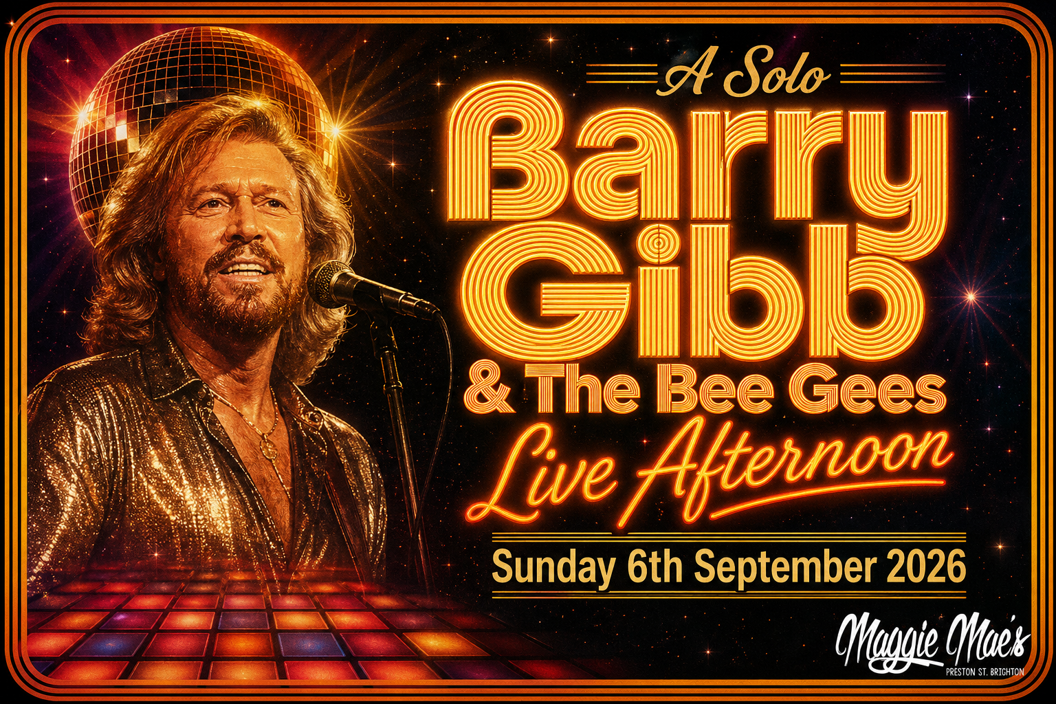 Barry Gibb & The Bee Gees Live Afternoon - SEATED TICKET - Maggie